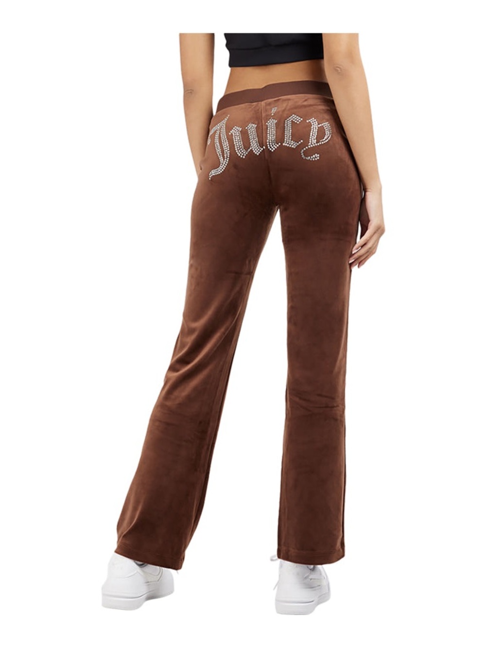 Juicy Couture Women's OG Big Bling Velour Track Pants Size XL